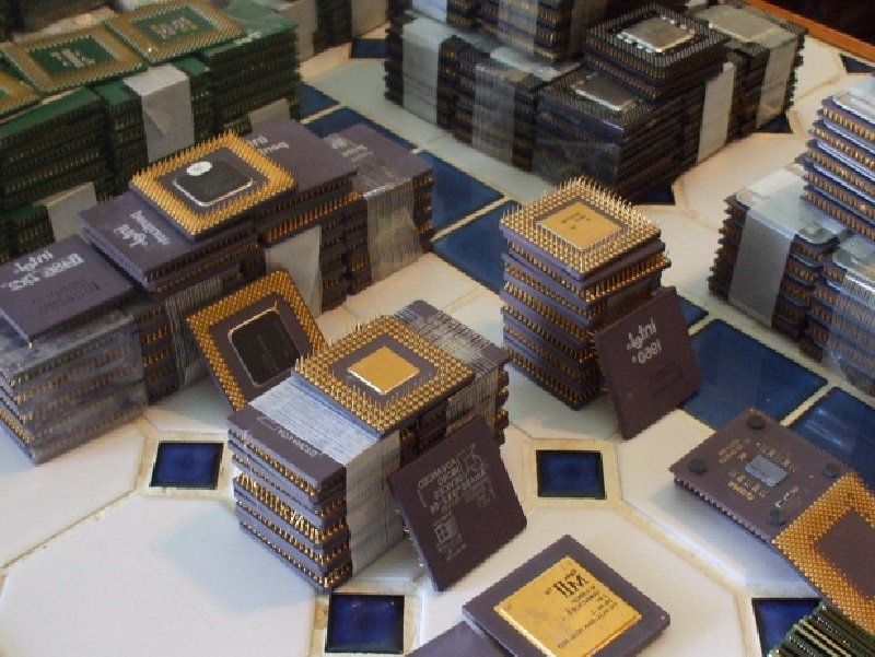Cpu Ceramic Processor Scrap (486 & 386 CPU SCRAP)